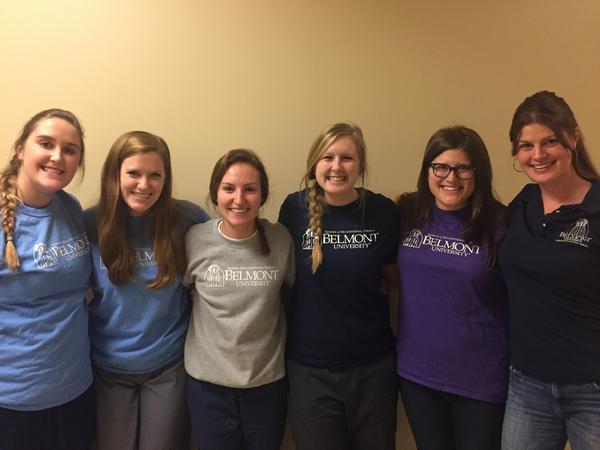 Some of Belmont’s occupational therapy doctoral students wearing their Ann Arbor Tees apparel